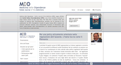 Desktop Screenshot of medicinadelledipendenze.it